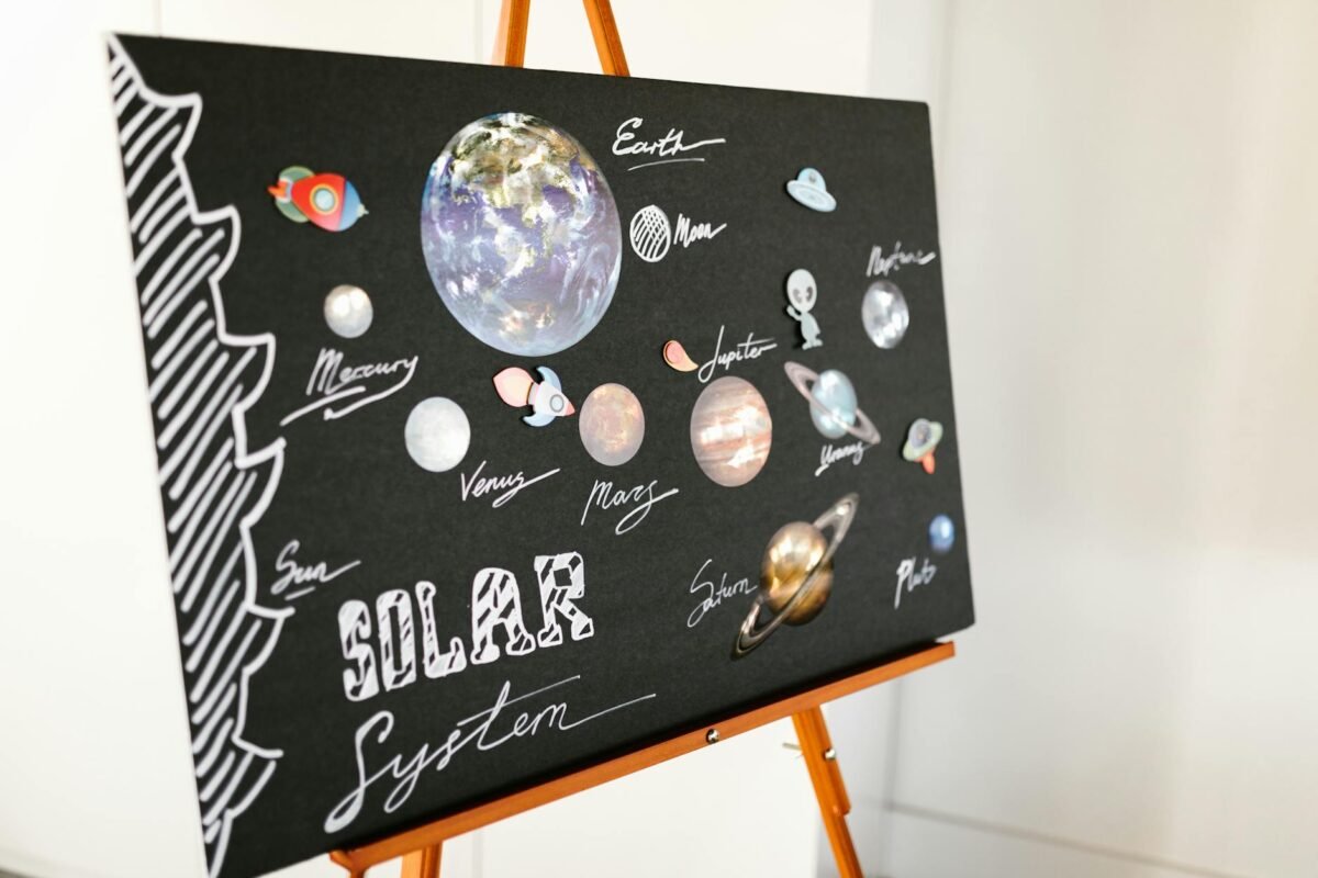 handwritten art earth space